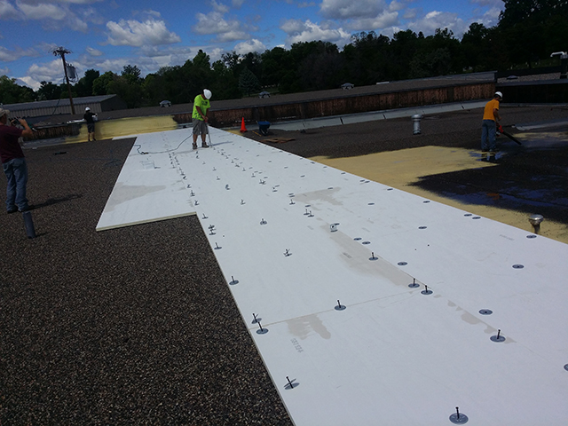 Existing commercial roof on a North DFW property